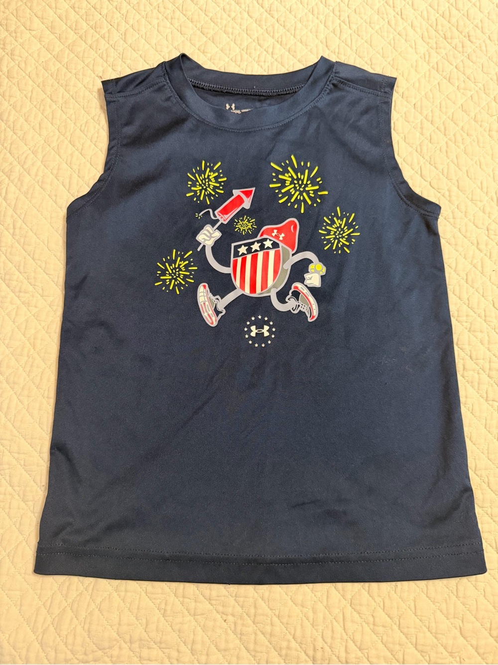 Under Armour Navy Boys' Patriotic Fireworks Graphic Tank